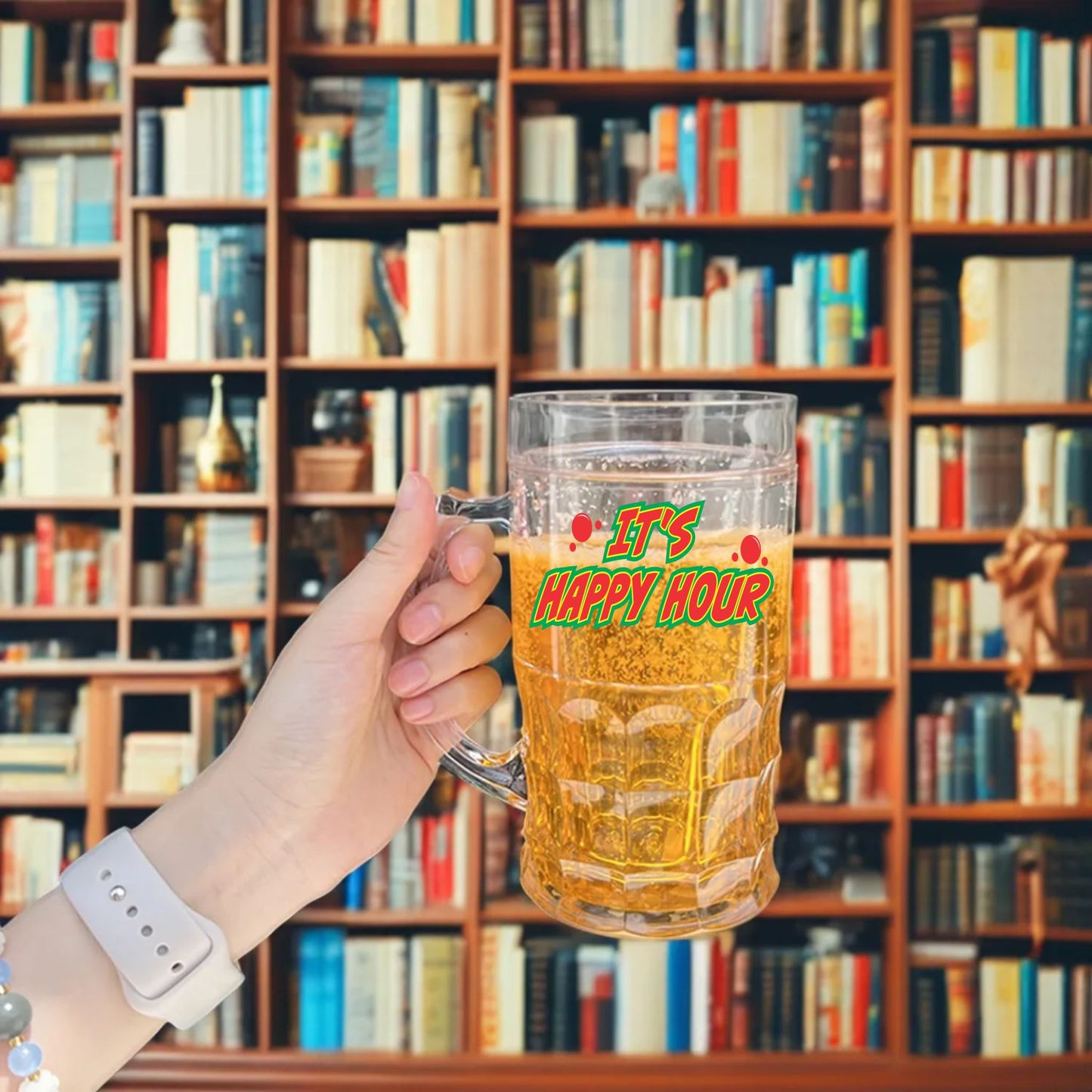 Pegster Frosty Chiller Beer Mug – 350 ml (IT’S HAPPY HOUR)