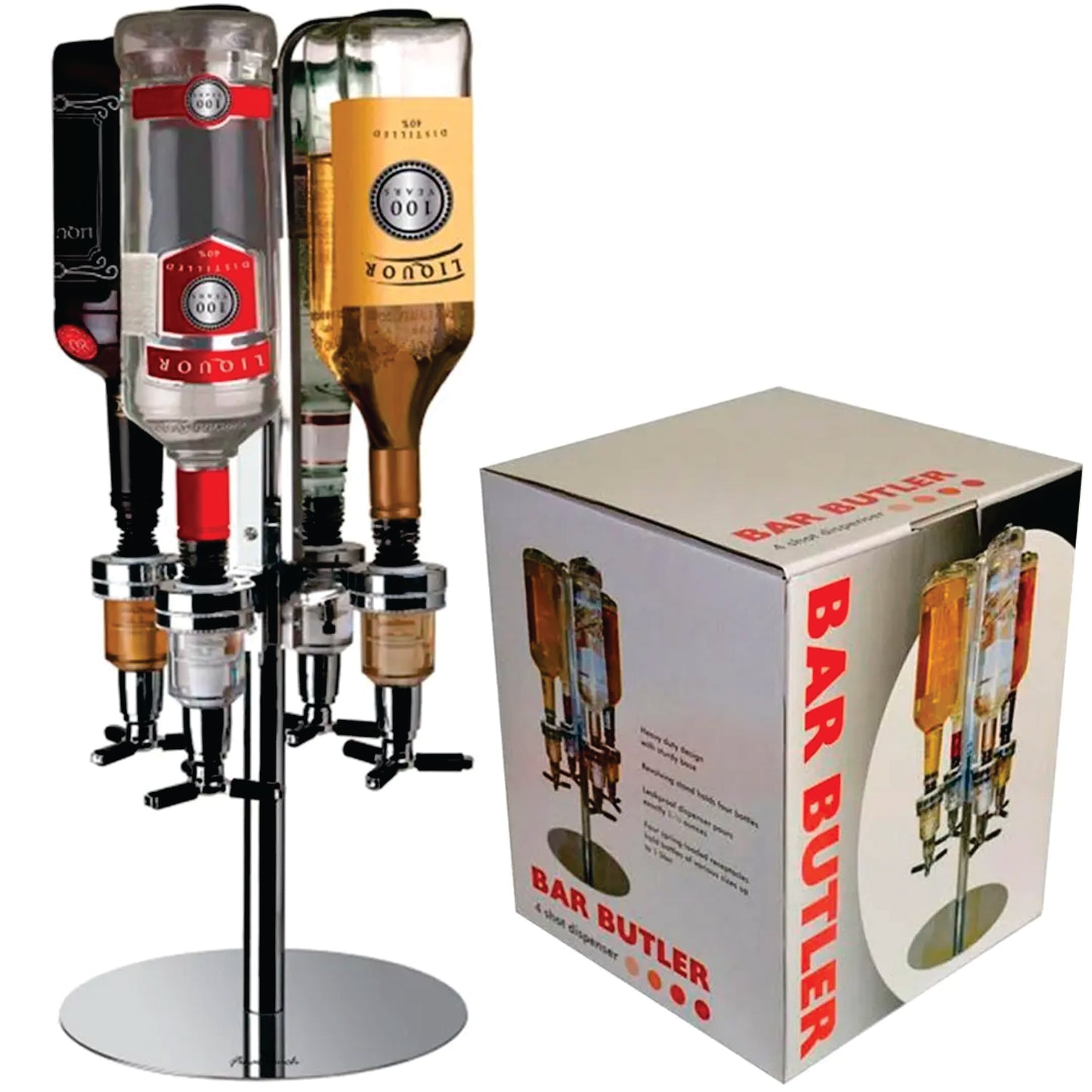 Pegster 4-Bottle Shot Dispenser – The Ultimate Party Butler