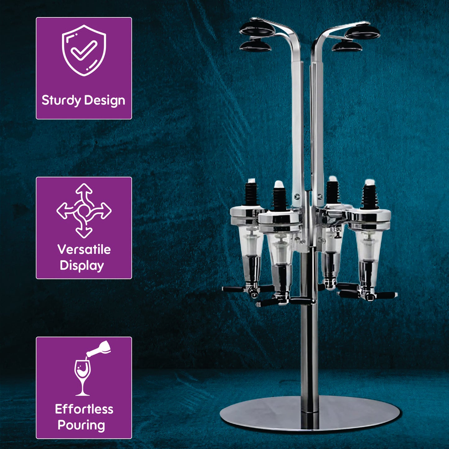 Pegster 4-Bottle Shot Dispenser – The Ultimate Party Butler