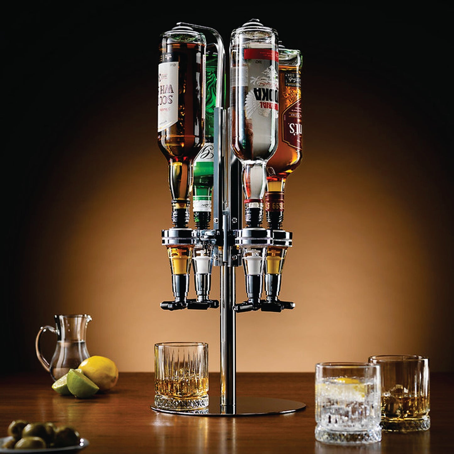 Pegster 4-Bottle Shot Dispenser – The Ultimate Party Butler